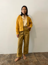 50s/60s Mustard Yellow Italian Hiking Patch Jacket
