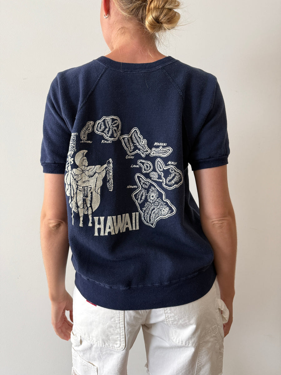 【Special】60s short sleeve sweat 60s Hawaii Short Sleeve Sweatshirt – mothfood shop