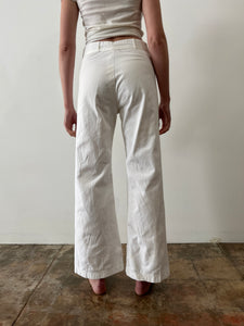 40s White U.S. Navy Sailor Pants