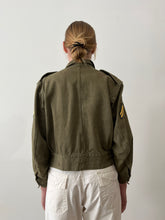 40s/50s British Green Denim Army Jacket