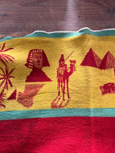 20s/30s Egypt Motif Wool Masonic Blanket