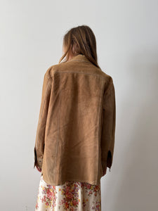 Western Suede Shirt Jacket