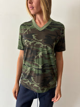 Camo V Neck Tee