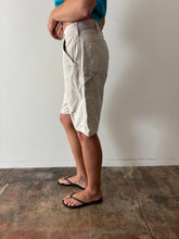 Faded Light Grey Carhartt Work Shorts 31w