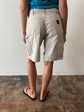 Faded Light Grey Carhartt Work Shorts 31w