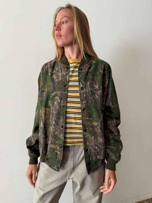 Mossy Oak Camo Bomber Jacket