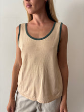 60s/70s Tan and Green Tank