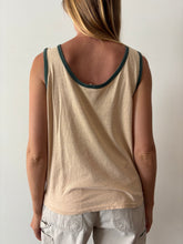 60s/70s Tan and Green Tank