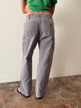 Faded Grey Carhartt Double Knee Pants 32w