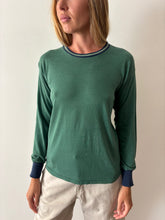 60s Green Long Sleeve Pajama Tee