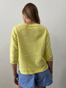 50s/60s Yellow Boatneck Sweatshirt