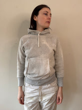 1950s Thermal-Lined Faded Grey Hoodie