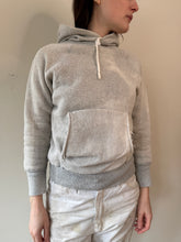 1950s Thermal-Lined Faded Grey Hoodie