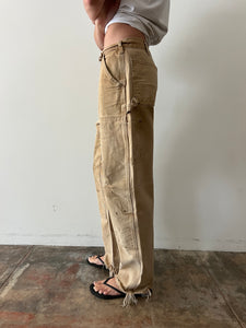 Tan Double Knee Carhartt Pants 30w