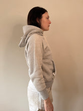 1950s Thermal-Lined Faded Grey Hoodie
