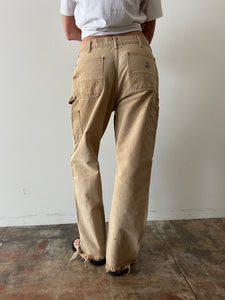 Tan Double Knee Carhartt Pants 30w