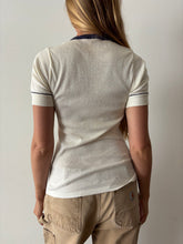 Soft 70s White Ringer tee