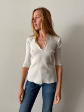 Antique Thick Cotton Henley