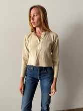 20s Cotton/Wool Cropped Henley