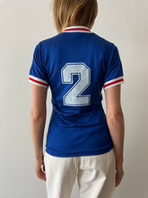 Blue 2 V Neck Ringer Jersey