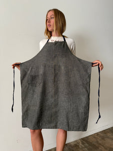 40s Salt & Pepper Covert Cloth Shop Apron
