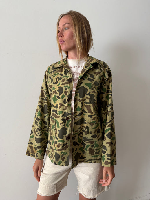60s Duck Camo Light Cotton Shirt