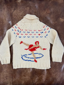 Ice skaters Kids Cowichan Sweater