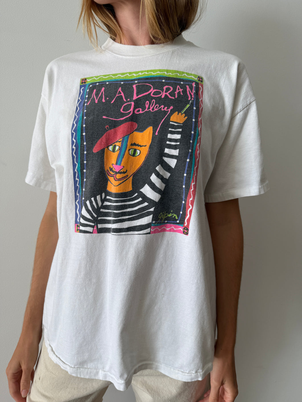 90s Doran Gallery Cat Tee