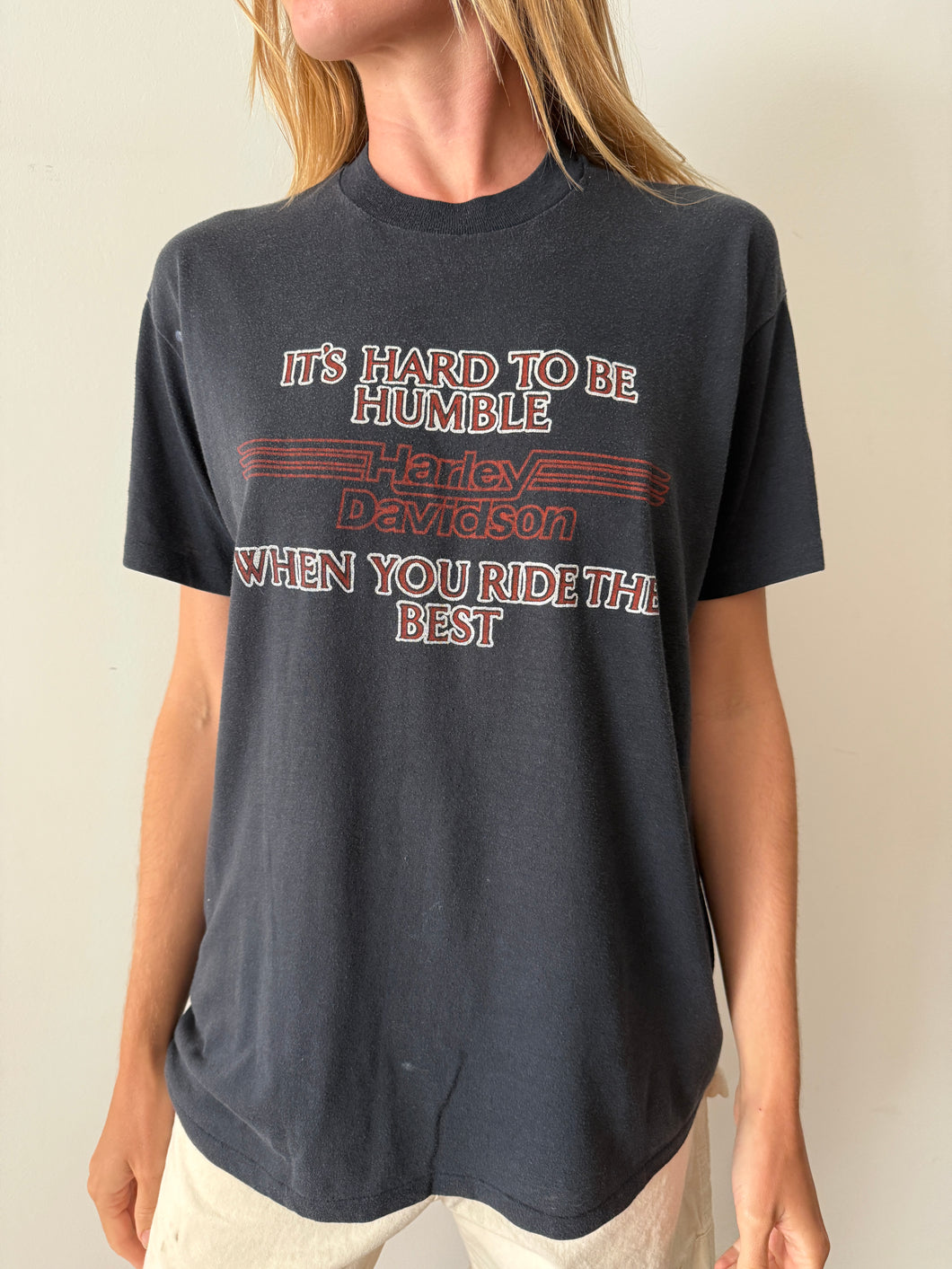 It's Hard To Be Humble Harley Davidson Tee