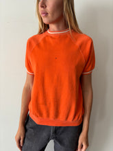 60s Orange Short Sleeve Sweatshirt