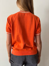 60s Orange Short Sleeve Sweatshirt
