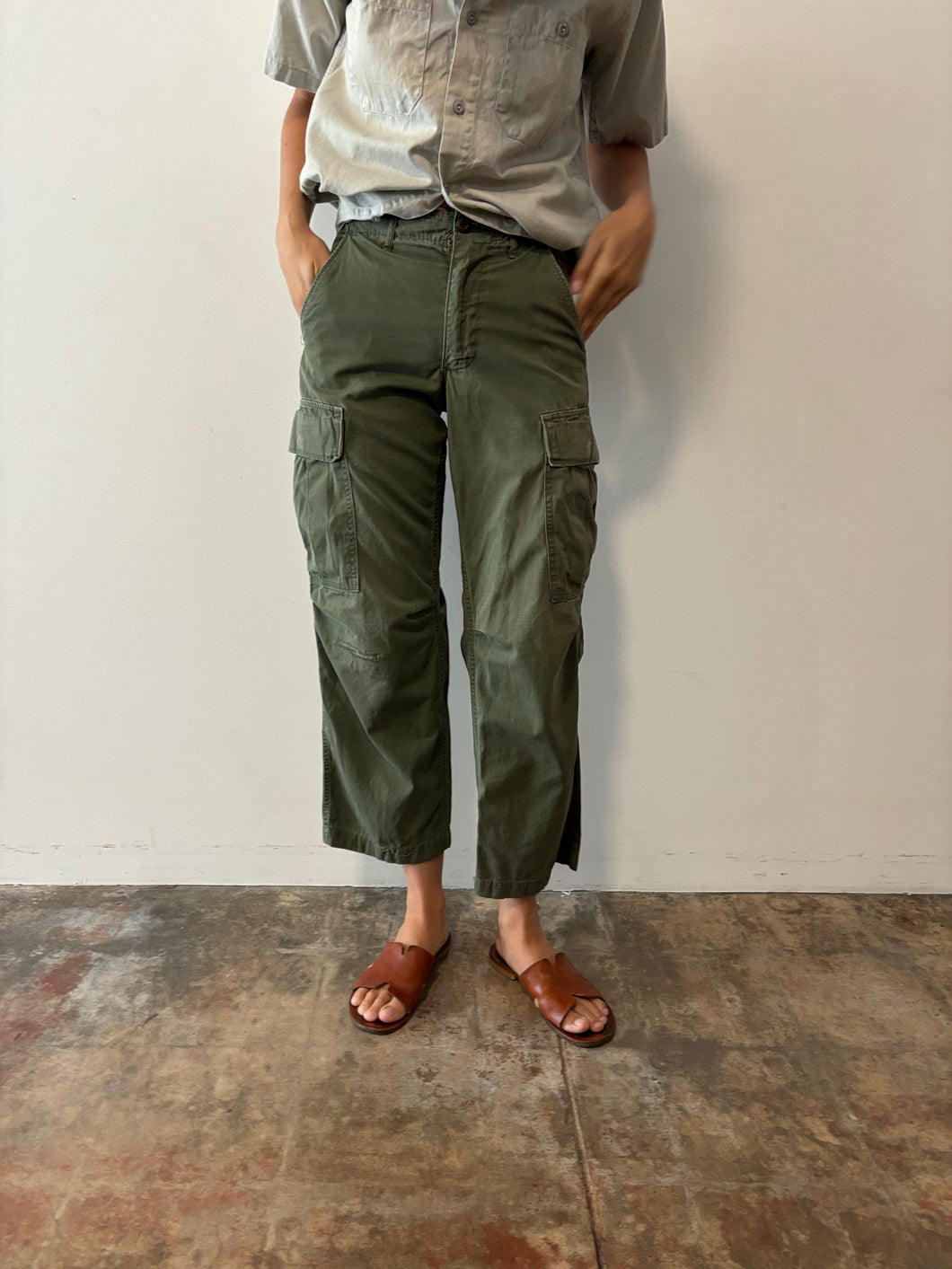 US Army Green Military Cargo Pants