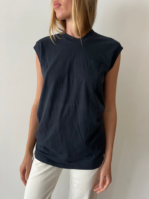 70s Black Pocket Tank