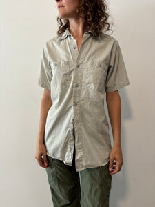 Gray Short Sleeve Work Shirt