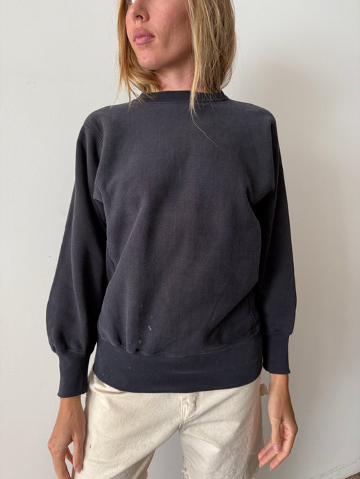 Faded Black Champion Sweatshirt