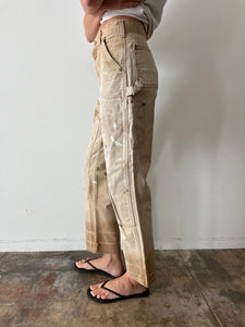 Painted & Faded Carhartt Double-knee Pants 30w