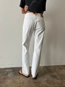 White 501 Levis Jeans 31w