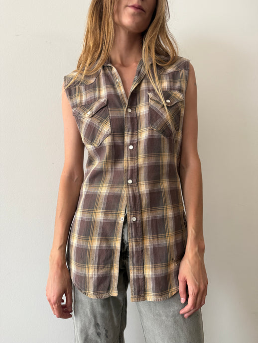 50s Penney's Cut-Off Western Shirt