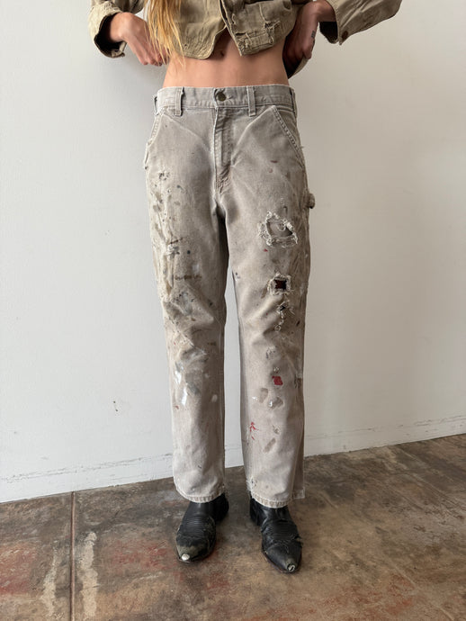 Paint Splattered Carhartt Pants 29w