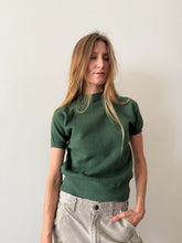 60s/70s Green Short-Sleeve Sweatshirt