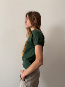 60s/70s Green Short-Sleeve Sweatshirt
