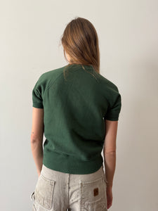 60s/70s Green Short-Sleeve Sweatshirt
