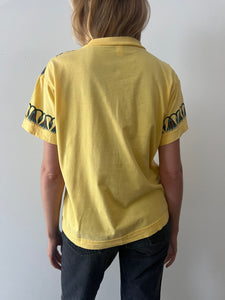 70s Floral Collar Tee