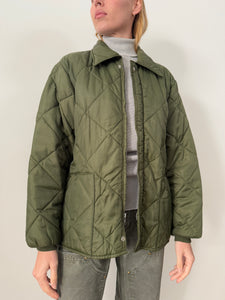 Green Quilted Work Jacket