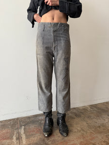 Japanese Salt & Pepper Cotton Trousers