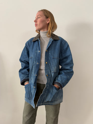 60s/70s Carters Blanket-Lined Denim Barn Jacket