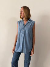20s/30s Chin Strap Pullover Chambray