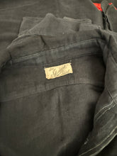 1910s Black "The Special Shirt" Chin-Strap Flannel Work Pullover