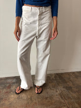1940s White Sailor Pants 30w