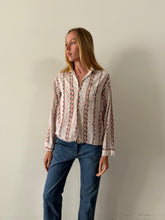 50s Rayon Gab Brown Shirt